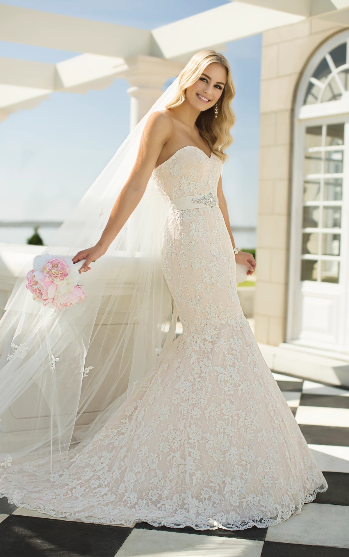 stella york lace wedding dress