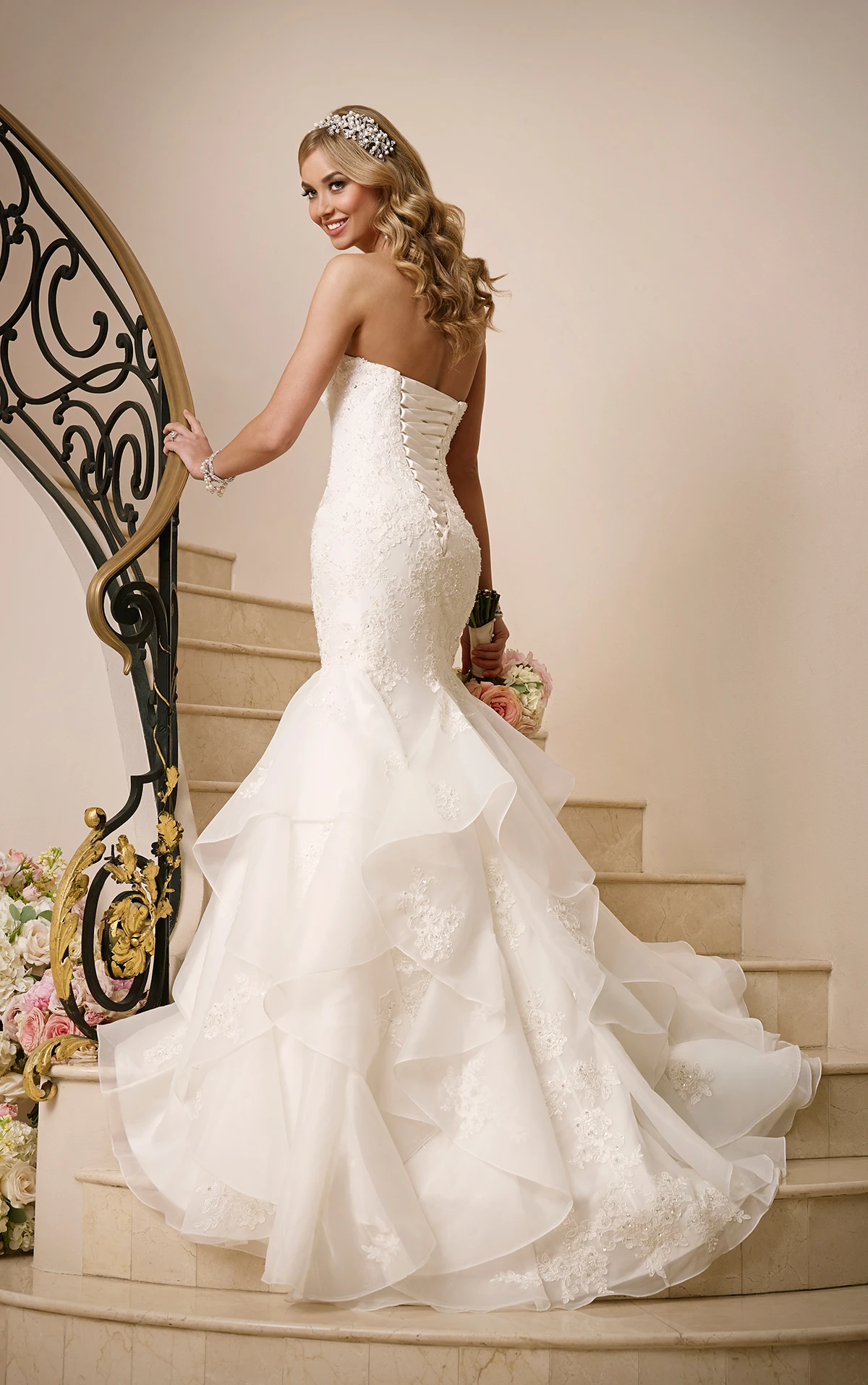 lace up corset wedding dress