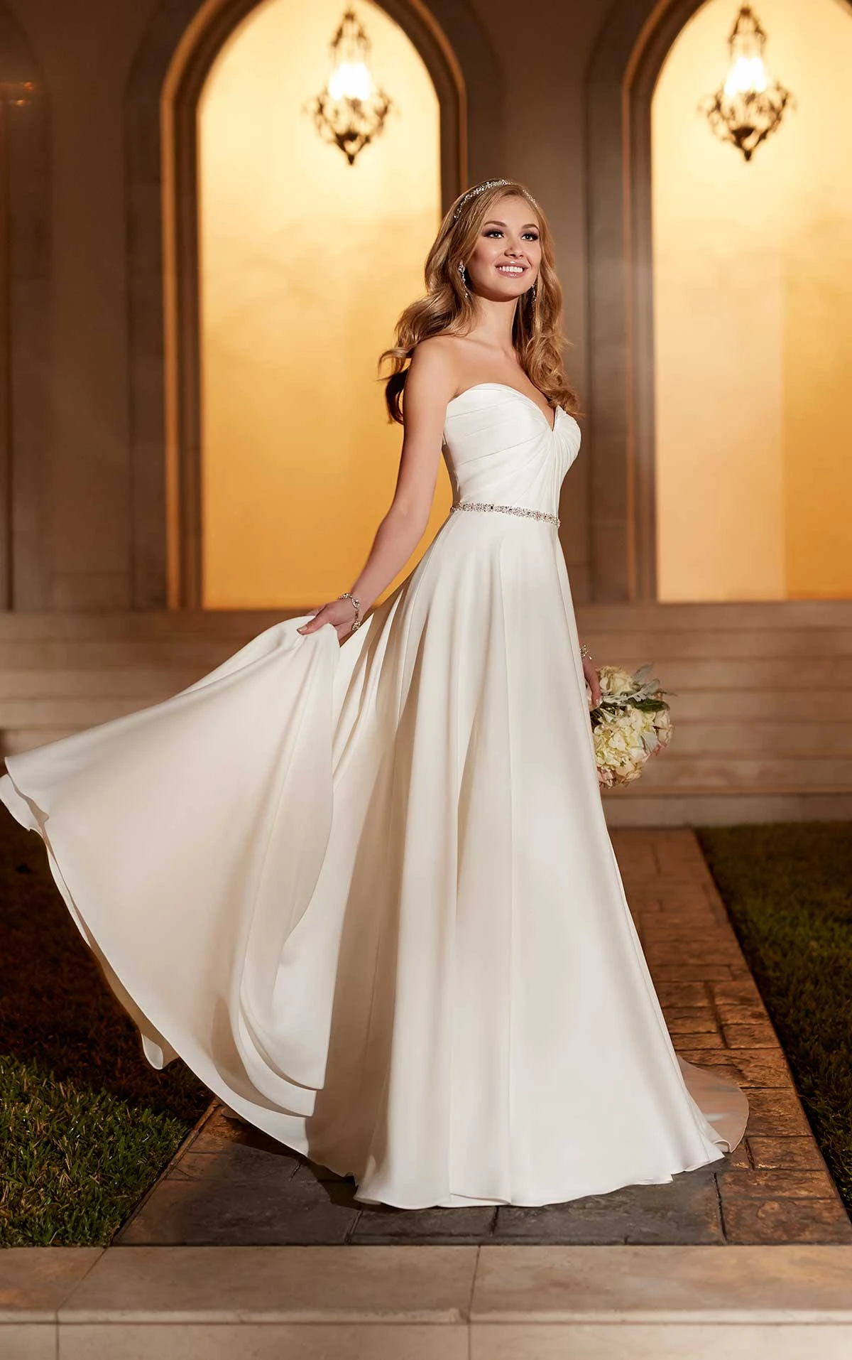 Sheath Wedding Dress with Belt | Stella York Wedding Dresses