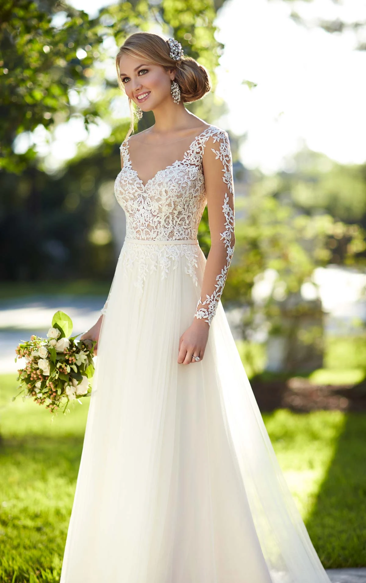 stella york lace wedding dress