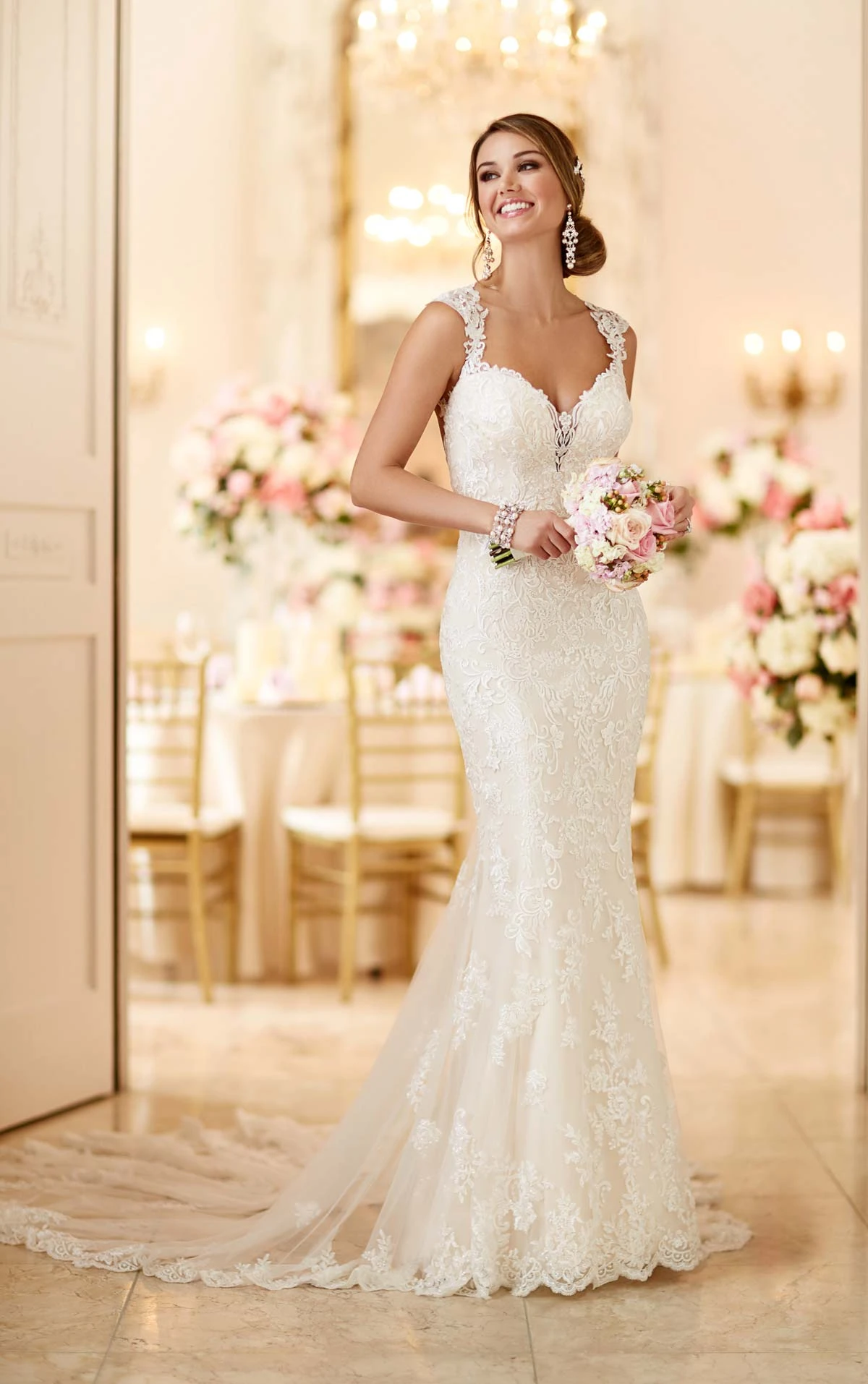 all lace wedding gown