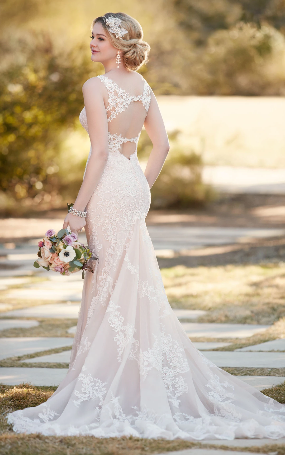 Lace Sheath Wedding Dress Essense of Australia