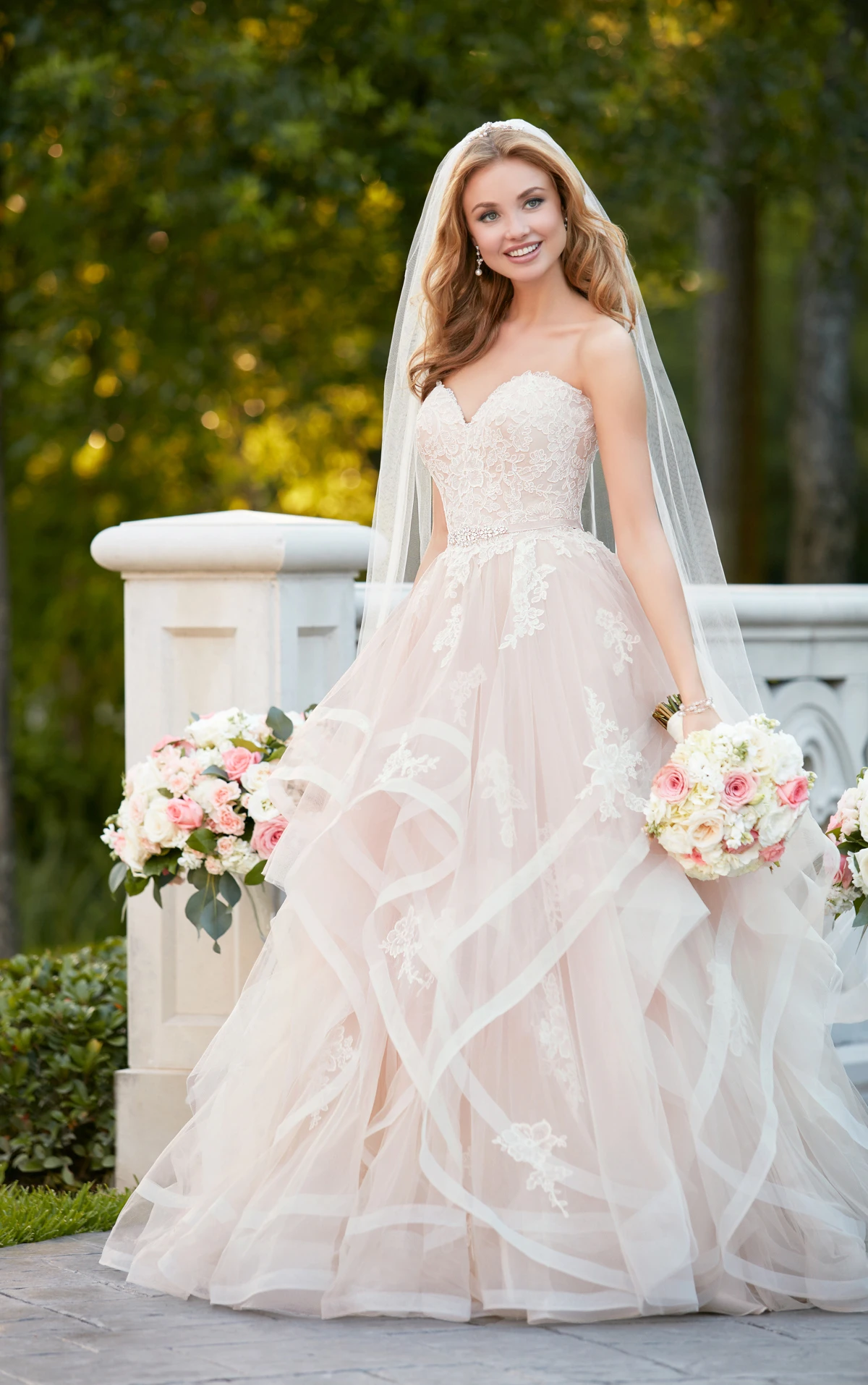 Pink Lace Plus Size Wedding Dress Stella York True