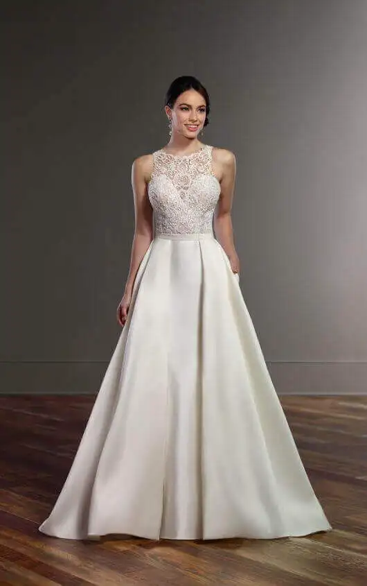 bridesmaid dress with detachable skirt