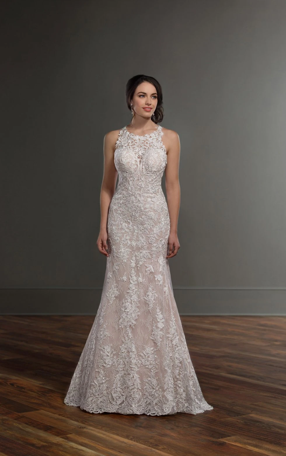 Lace Wedding Dresses Lace High Neck Wedding Gown