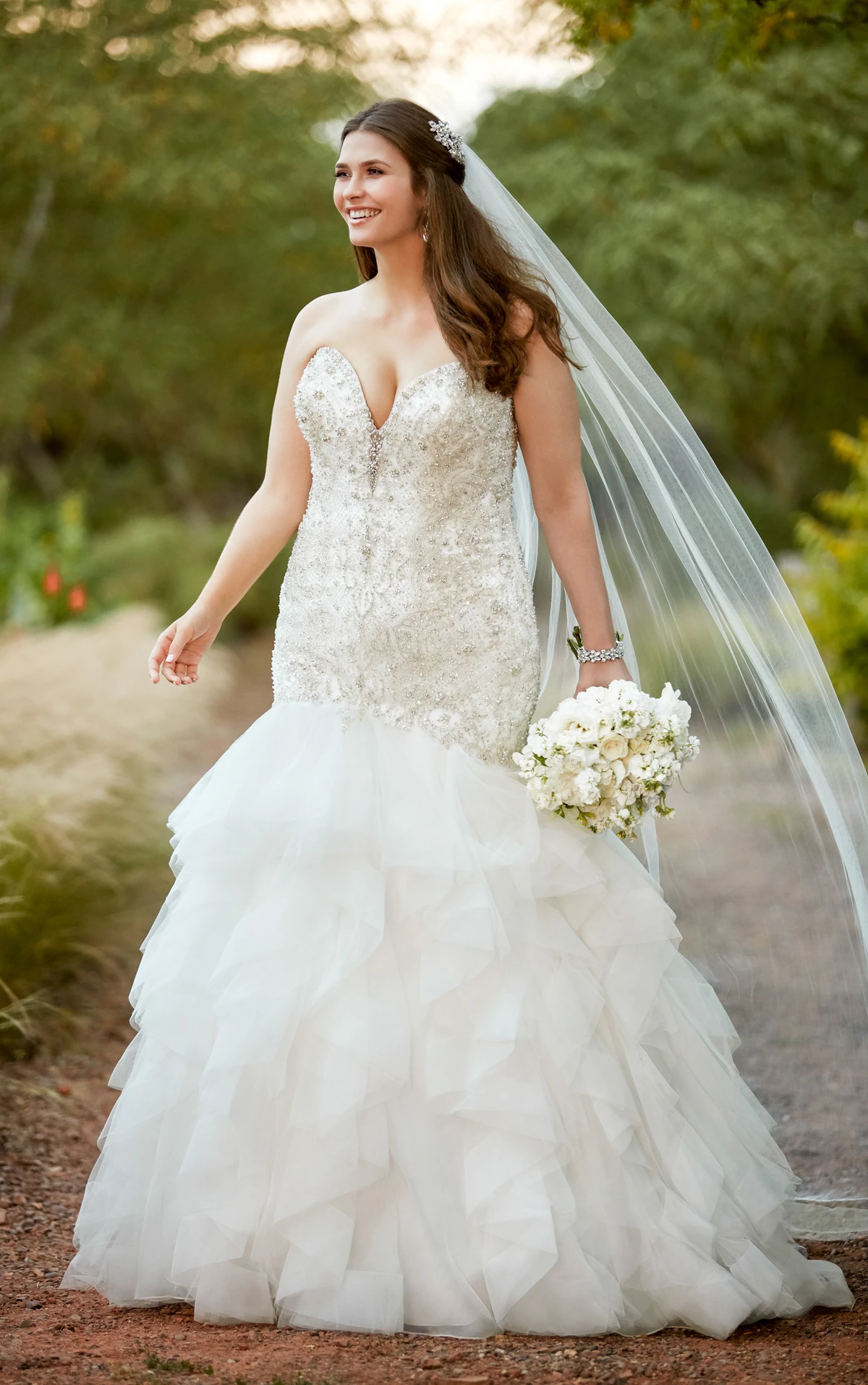 Wedding Dresses | Beaded Plus Size Wedding Dress with ...