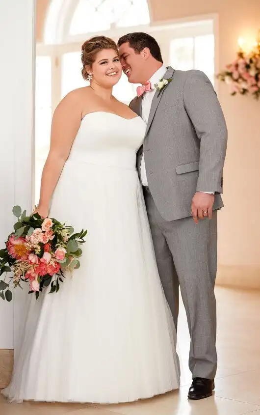 affordable plus size wedding gowns