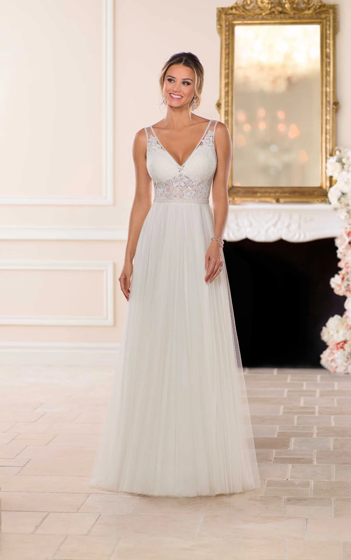 Lace And Tulle Beach Wedding Dress Stella York Wedding Gowns