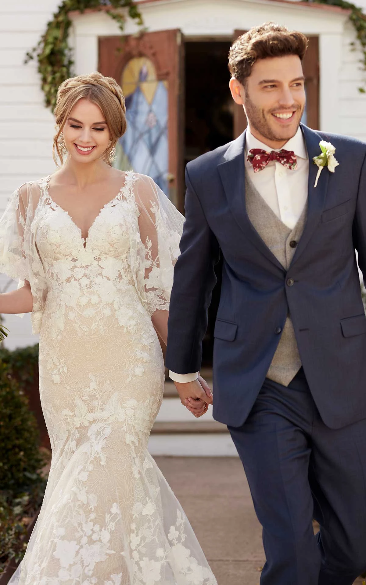 wedding dress with removable sleeves