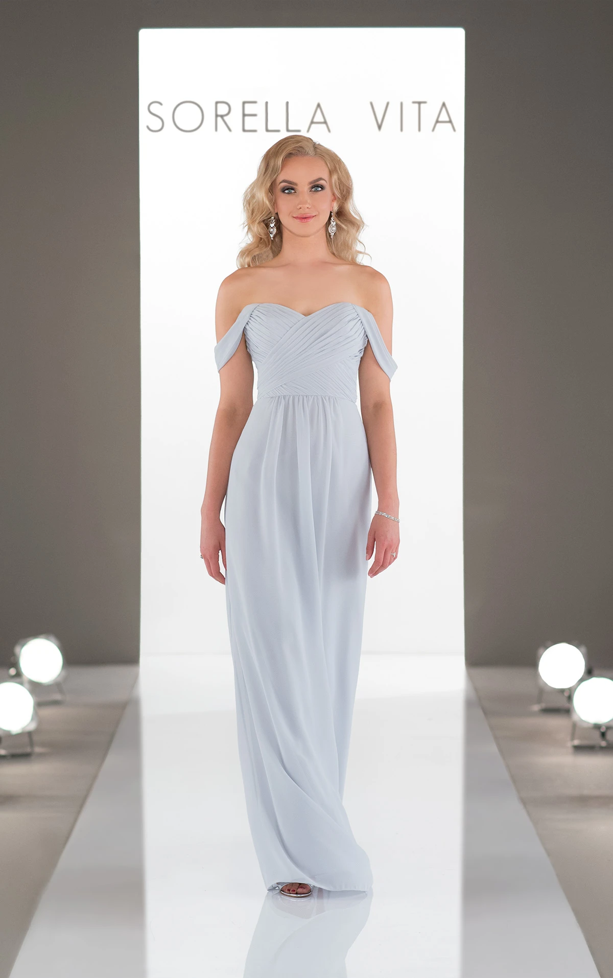 Chiffion Bridesmaid Dresses Platinum