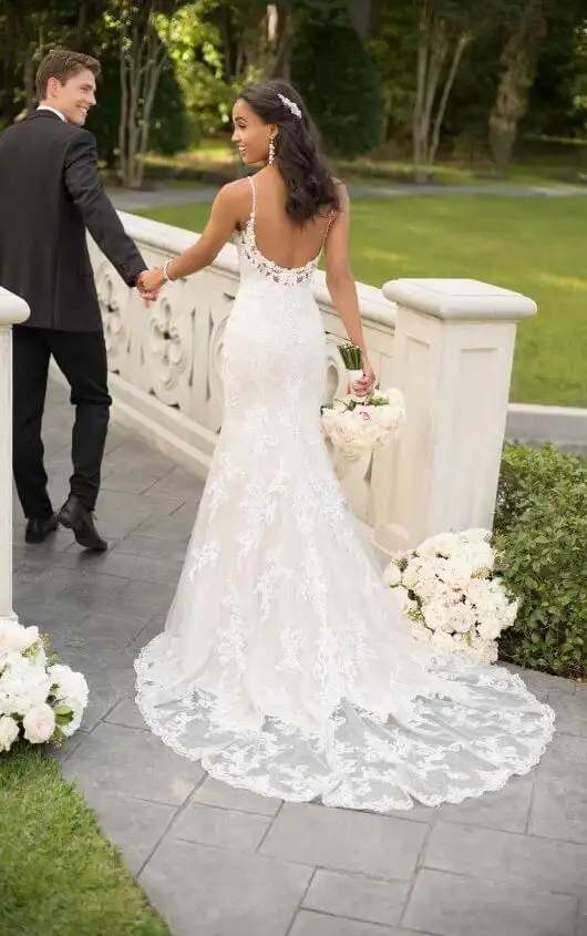Brautkleid für hochwertige spitze Brautkleid Stoffe: