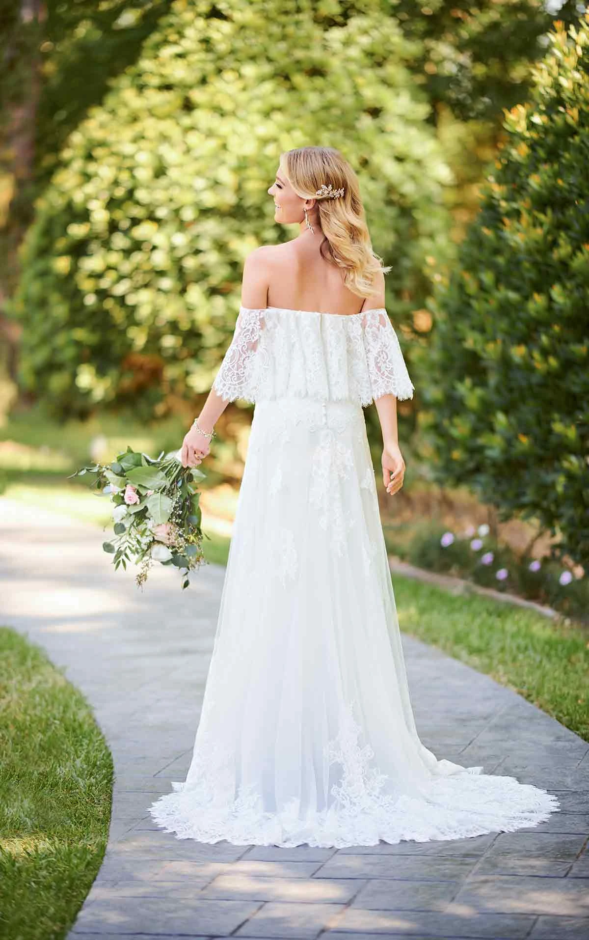 6810 Stella York Casual Boho Wedding Dress with