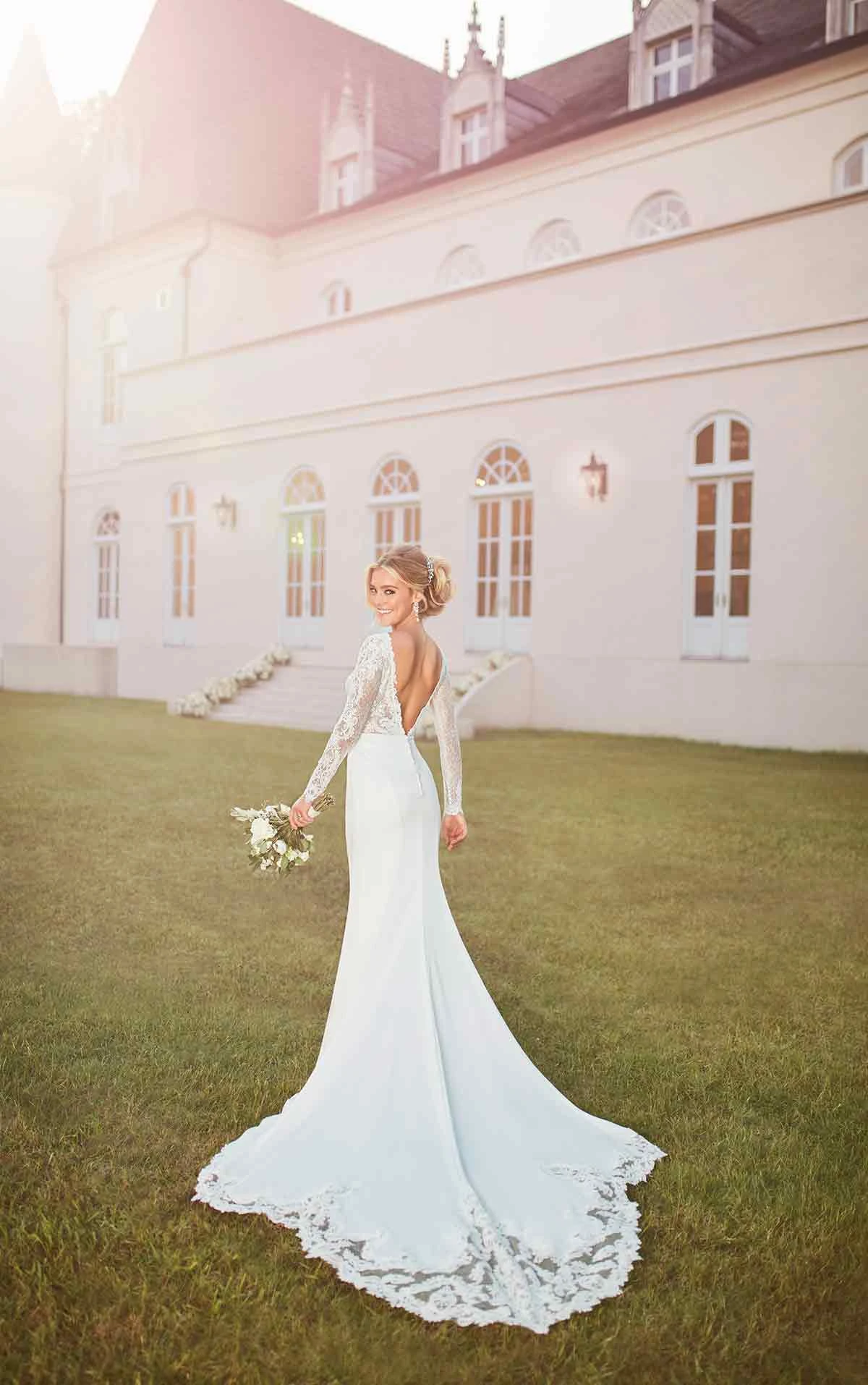 wedding dresses with very long trains