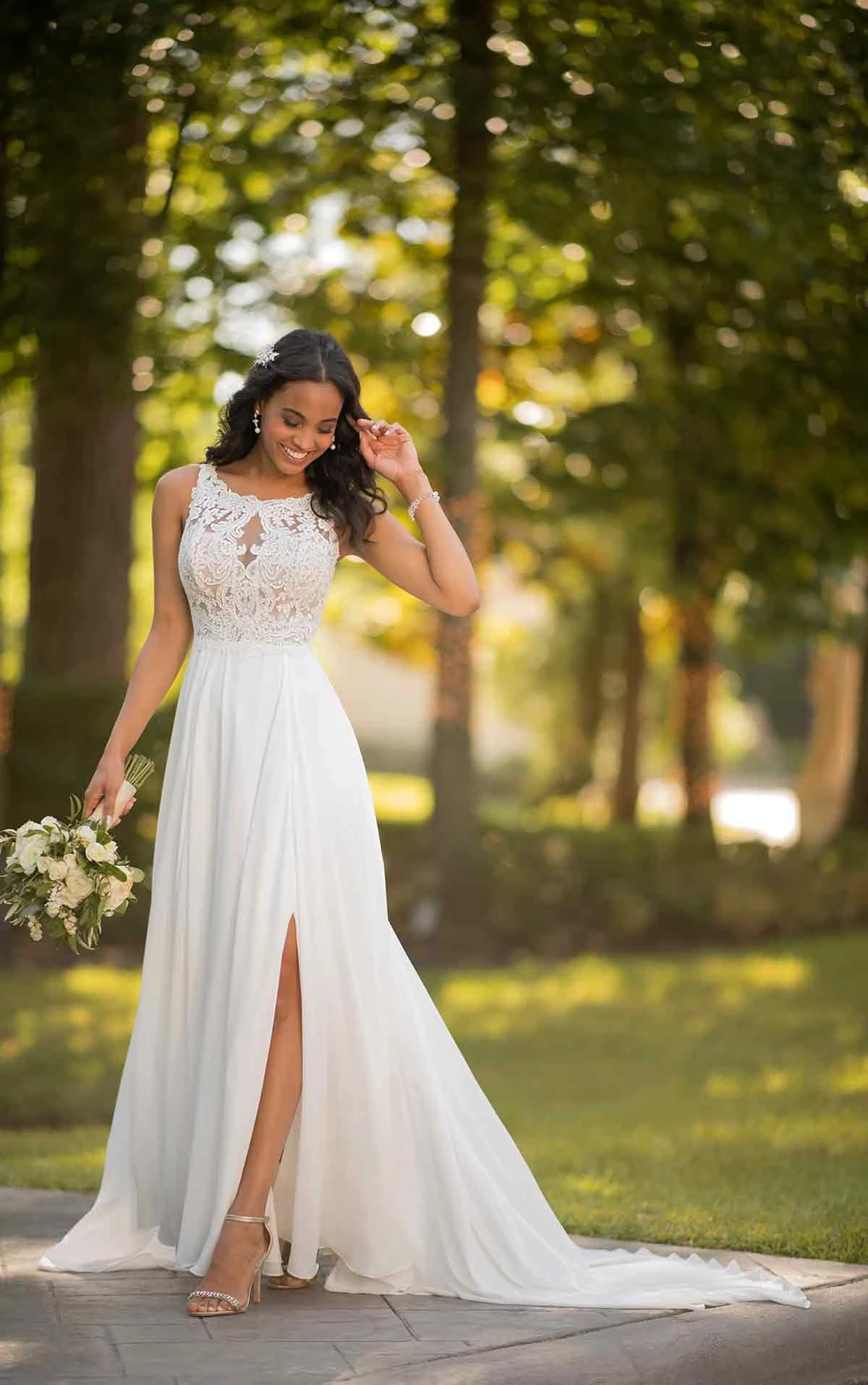 Casual Wedding Dress with Slit Stella York Wedding Dresses