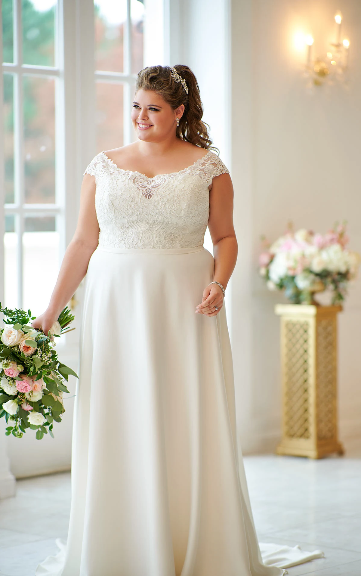 PlusSize Simple and Sweet Wedding Dress Stella York