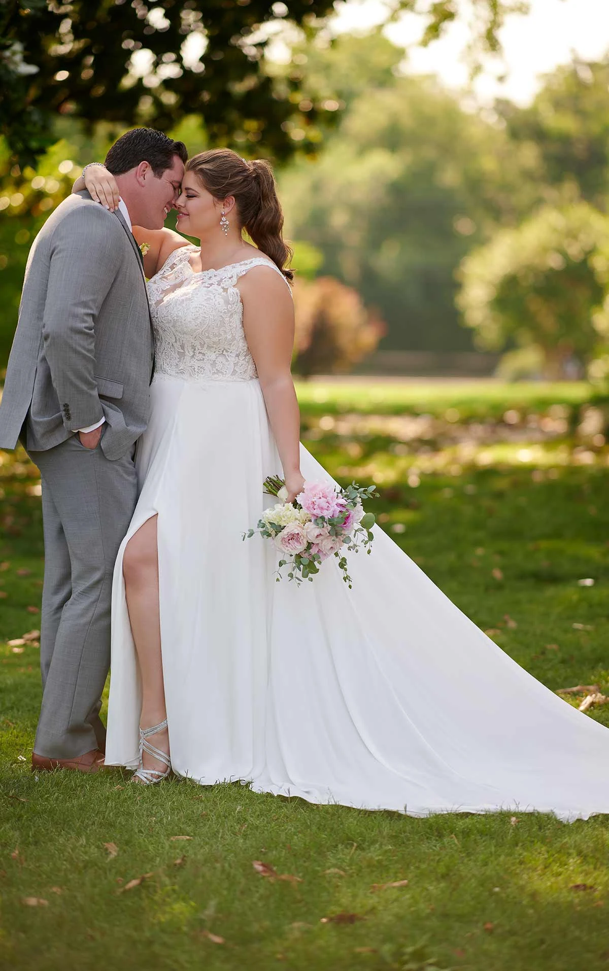 Casual Plus Size Wedding Dress with 