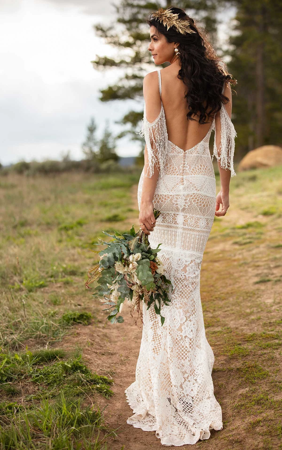 Unique Boho Lace Wedding Dress All Who Wander