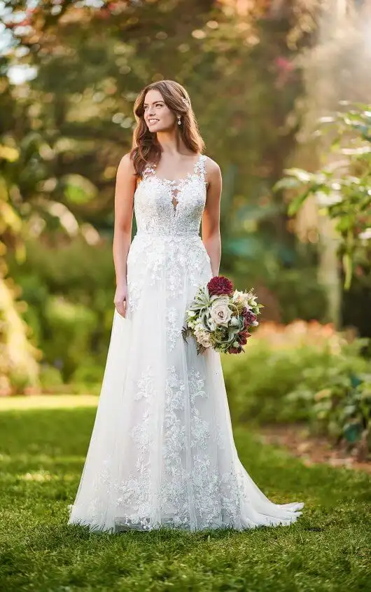 casual floral wedding dresses